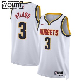 Dres Denver Nuggets Bones Hyland 3 Nike 2022-23 Association Edition Bijela Swingman - Dječji